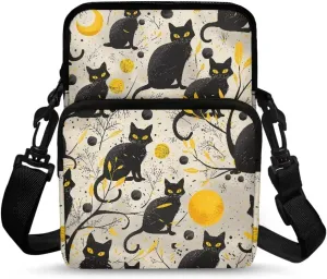 2 Layer Cross Body Bags Shoulder Sling Bag Purse Satchel Bags for Men Women Girls Boys
