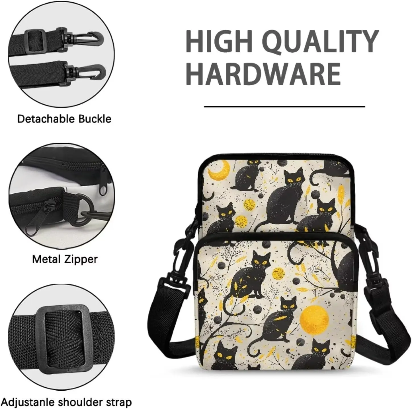 2 Layer Cross Body Bags Shoulder Sling Bag Purse Satchel Bags for Men Women Girls Boys