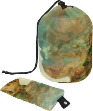 2 Pcs Cosmetic Bag bucket Travel Makeup Bags Large Capacity Soft Waterproof Portable Drawstring Cosmetic Bag, Art Man and Nature