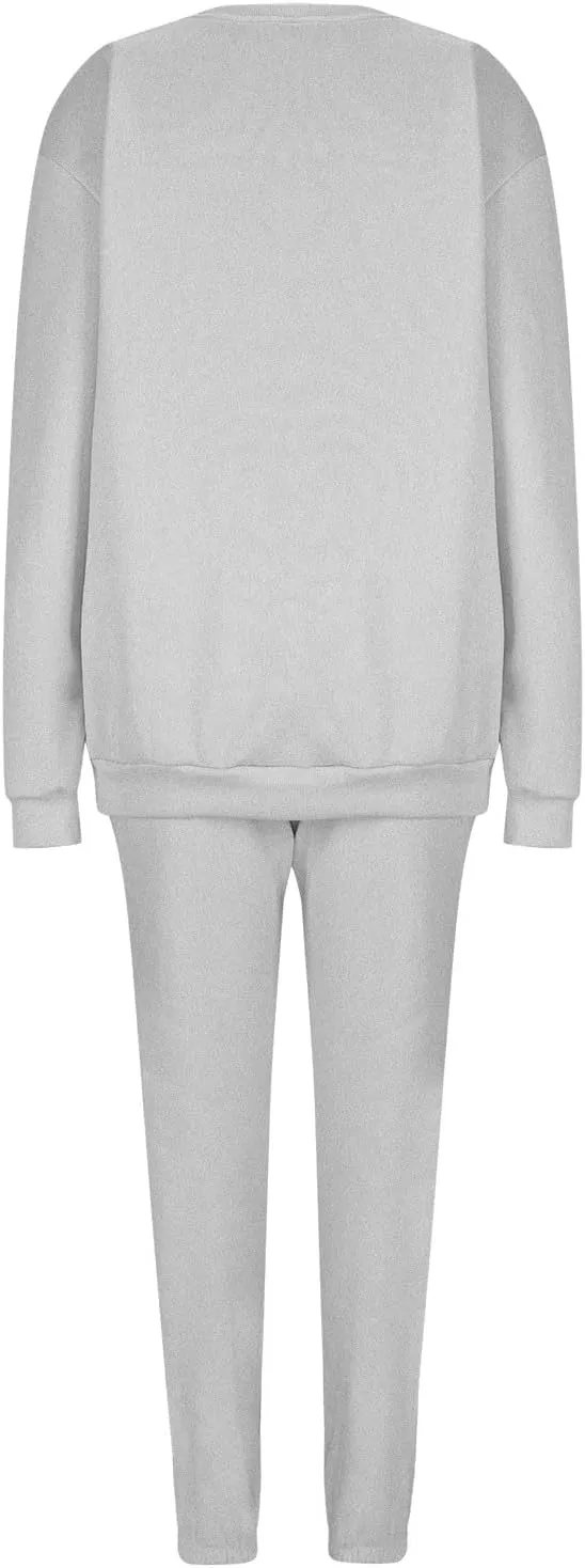 2 Piece Sets for Women Fashion Tracksuit Casual Long Sleeve Sweatshirt Sweatpants Suit Loungewear Sets