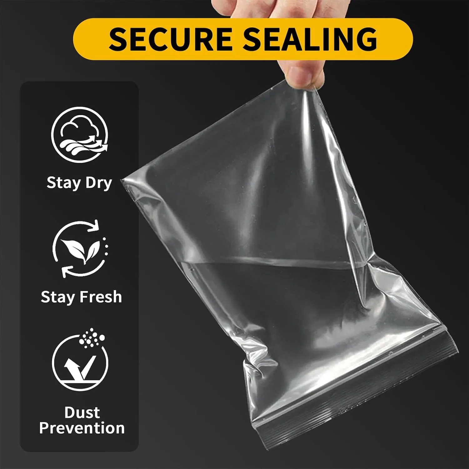 600 Pack Mini Zipper Lock Plastic Bags, Assorted Sizes (1.5x2, 2x2, 2x3, 3x3, 3x4, 3x5 Inch)  Clear, Resealable Storage Bags for Jewelry, Beads, Pills, Toys, Snacks  2 Mil Thick