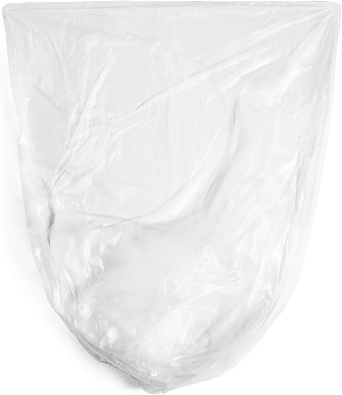 Aluf Plastics High Density Trash Bags, 16 Gallon, 1000 Count, 8 Micron (eq), 24" x 33", Clear, for Bathroom, Office, Industrial, Commercial, Janitorial, Municipal, Recycling