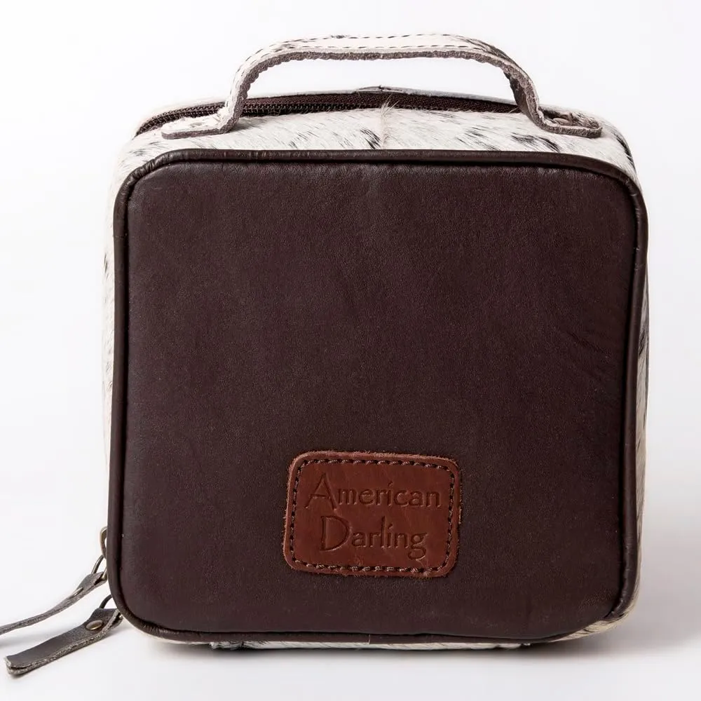 American Darling Hand Tooled Hair On Genuine Leather Women Bag Western Handbag Purse