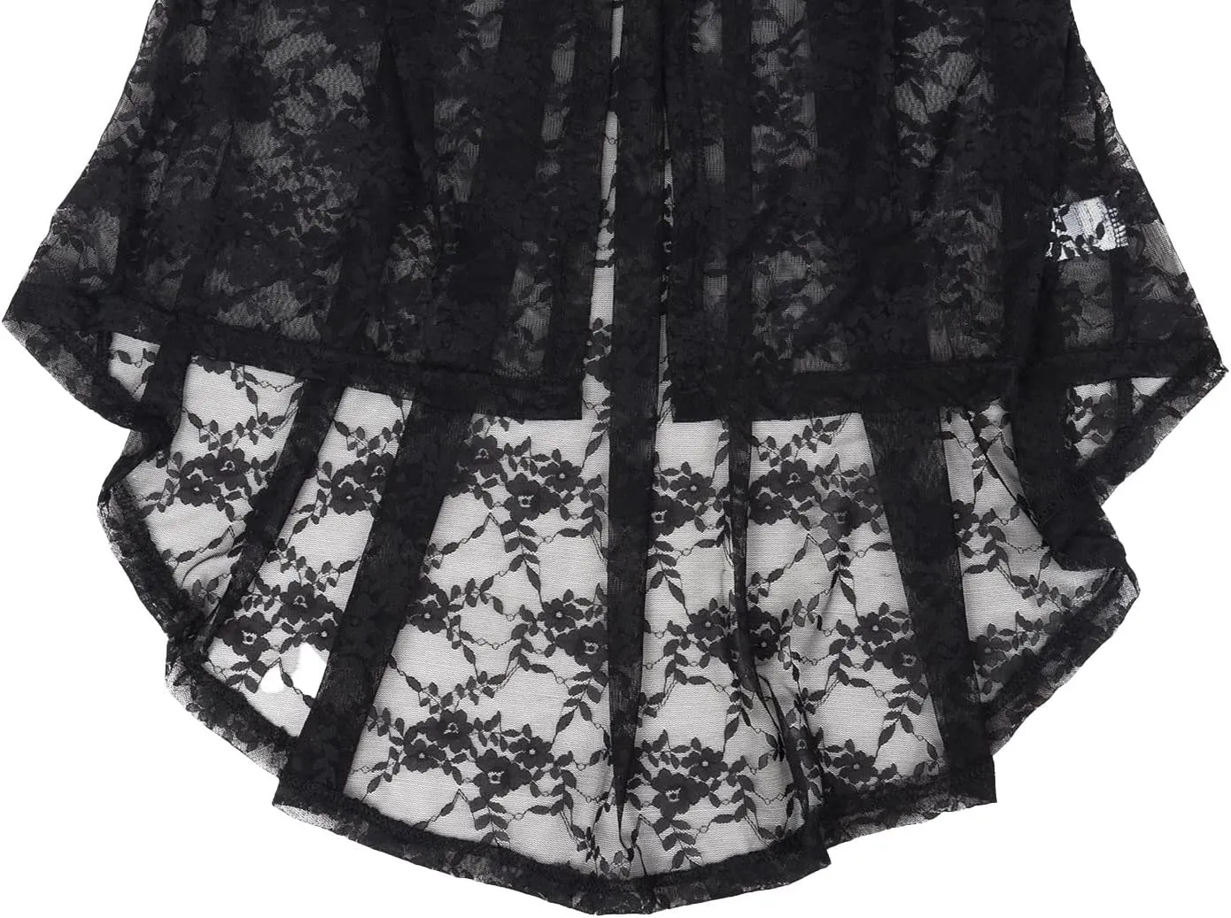 Anna-Kaci Women's Lace Cardigan Open Front 3/4 Sleeve Embroidered Midi Kimono Cardigan Cover Ups