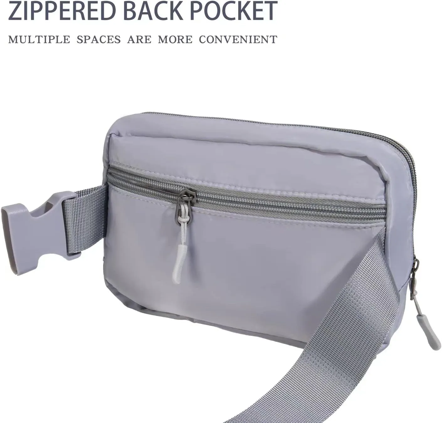 Belt bag Fanny pack crossbody bags for women Everywhere belt bag (Grey)