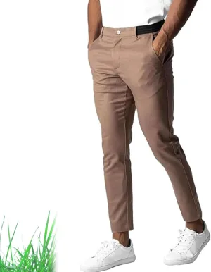 Bizgent Active Chinos, Active Chinos Pants, Mens Chinos Slim Fit Stretch Skinny Tapered Dress Pants Casual Solid Trousers