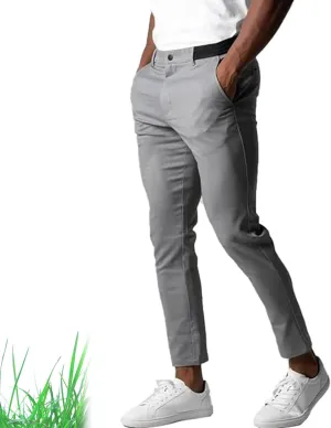 Bizgent Active Chinos, Active Chinos Pants, Mens Chinos Slim Fit Stretch Skinny Tapered Dress Pants Casual Solid Trousers