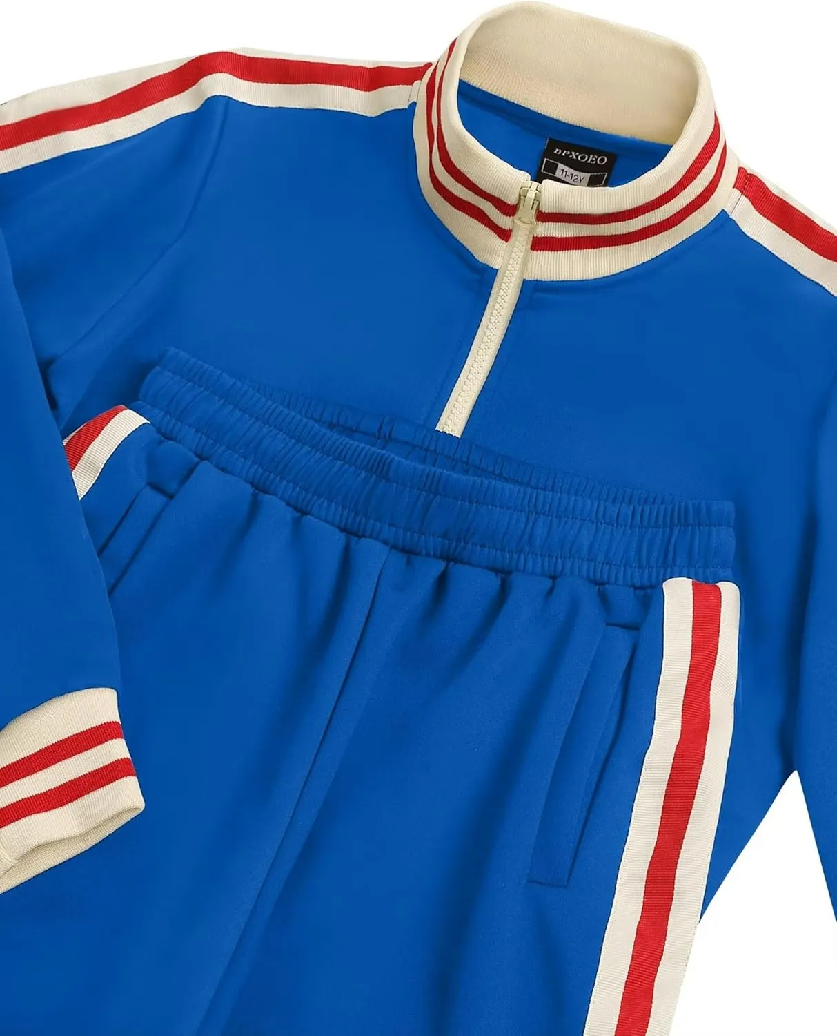 Boys' Tracksuits Set Long Sleeve Full Zip Active Jackets & Jogger Pants Suits 2 Piece Kids Sweatsuit for 4-12 Years