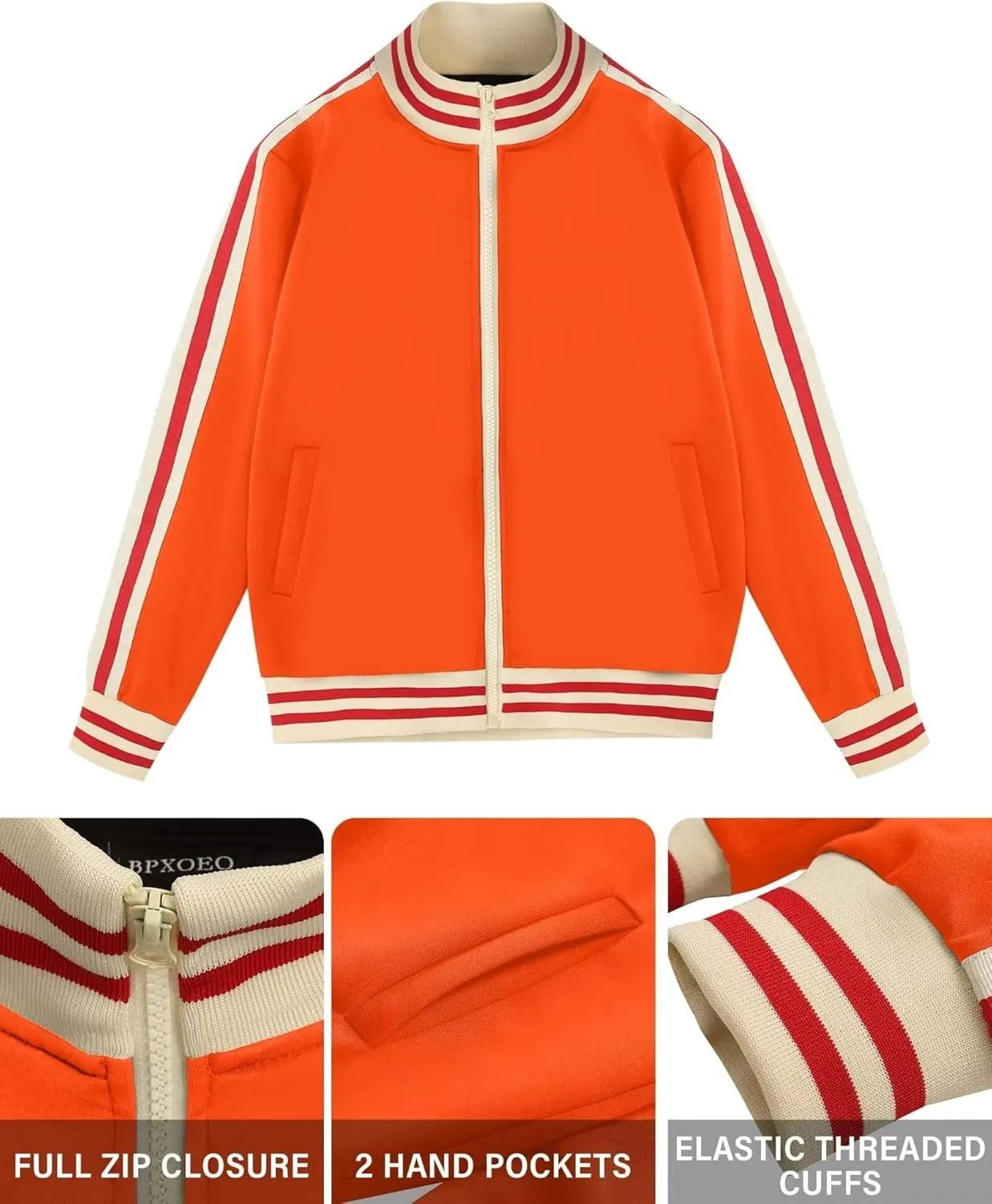 Boys' Tracksuits Set Long Sleeve Full Zip Active Jackets & Jogger Pants Suits 2 Piece Kids Sweatsuit for 4-12 Years
