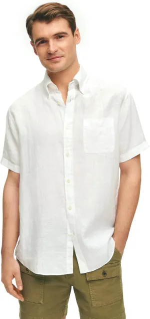 Brooks Brothers Men's Short Sleeve Button Down Sport Shirt