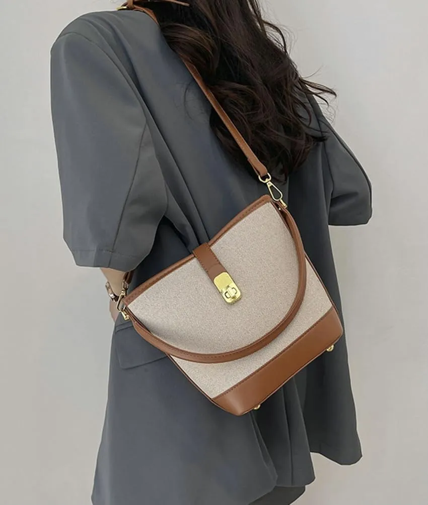 Bucket Bag Shoulder Bags for Women Trendy Hobo Crossbody Bags Canvas Tote Bag Casual Purse Handbag