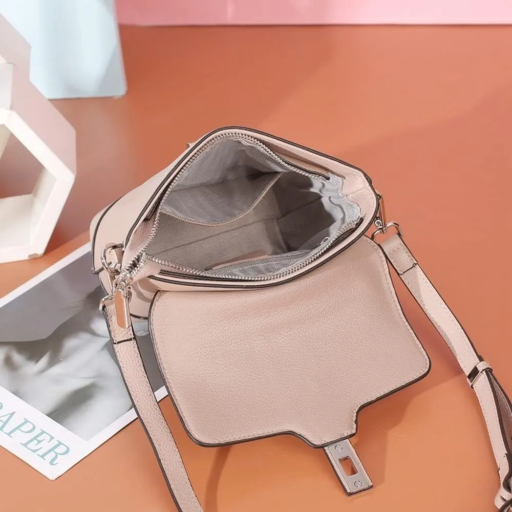 Bucket Bags Genuine Leather Casual Messenger Bag Top Handle Tote Cross-body Bags Shoulder Handbag Purses