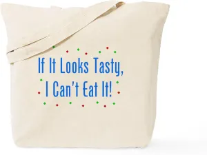 CafePress I Can't Eat It! Tote Bag Natural Canvas Tote Bag, Reusable Shopping Bag