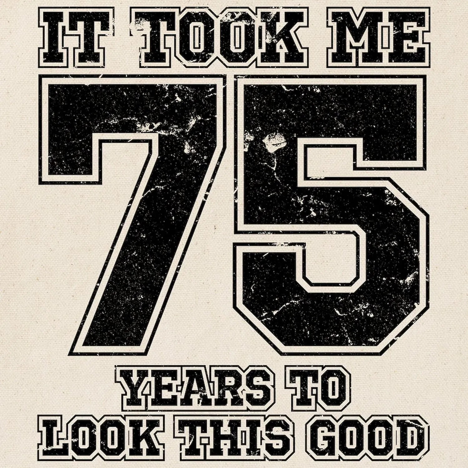 CafePress This Is What 75 And Awesome Looks Like Tote Bag Natural Canvas Tote Bag, Reusable Shopping Bag