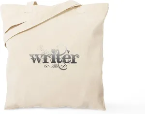 CafePress Urban Writer Tote Bag Reusable Natural Beige Canvas Shopping Bag