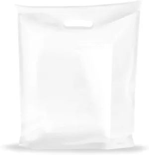 Clear Merchandise Plastic Shopping Bags - 100 Pack 9" x 12" with 1.5 mil Thick - Die Cut Handles - Perfect for Retail, Party Favors, Birthdays, Goodie Bags - Color Clear - Recyclable