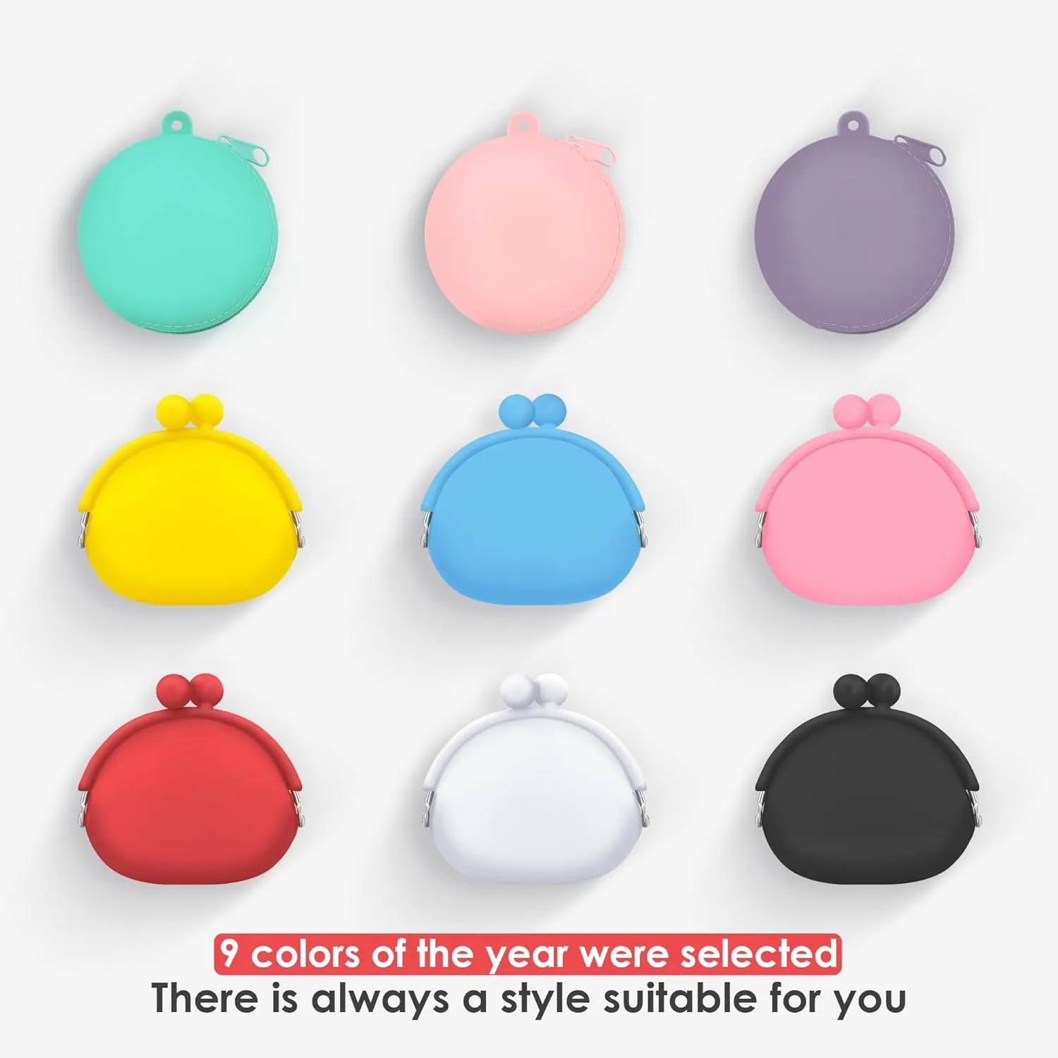 Coin Purse for Women  Silicone Small Coin Pouch with Kiss Lock for Coins, Keys, Lipstick, and Earphones  Mini Cute Change Purse, Coin Purse & Pouch for Daily Life, Cars, Travel, Party (Dark Green)