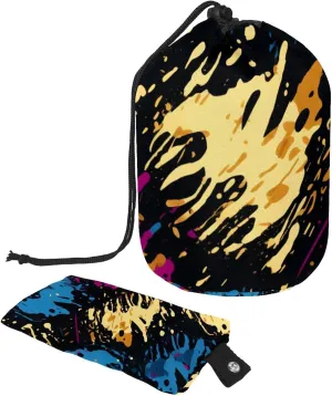 Colorful Abstract Graffiti Travel Cosmetic Bags Makeup Bag for Women, Foldable Drawstring Travel Cosmetic Bags, Portable Toiletry Bucket Bag