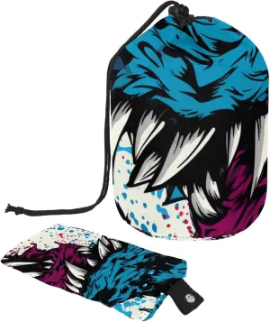 Cool Pop Art Monster Claw Travel Cosmetic Bags Makeup Bag for Women, Foldable Drawstring Travel Cosmetic Bags, Portable Toiletry Bucket Bag