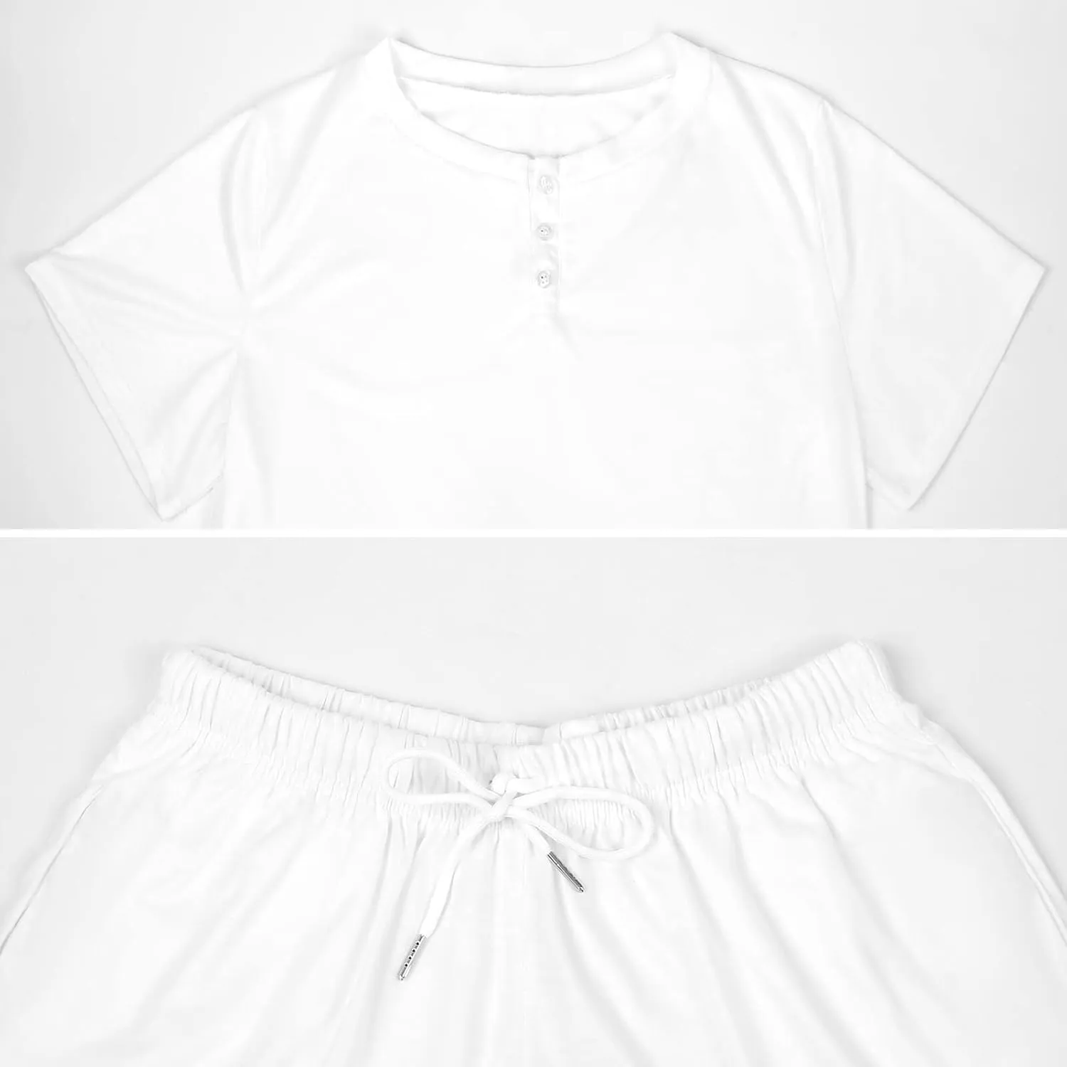 Cruise Ship Women Prints Pajamas for Women Set Short Sleeve Top And Shorts Lounge Sleepwear Loungewear 2Pcs Pj Sets