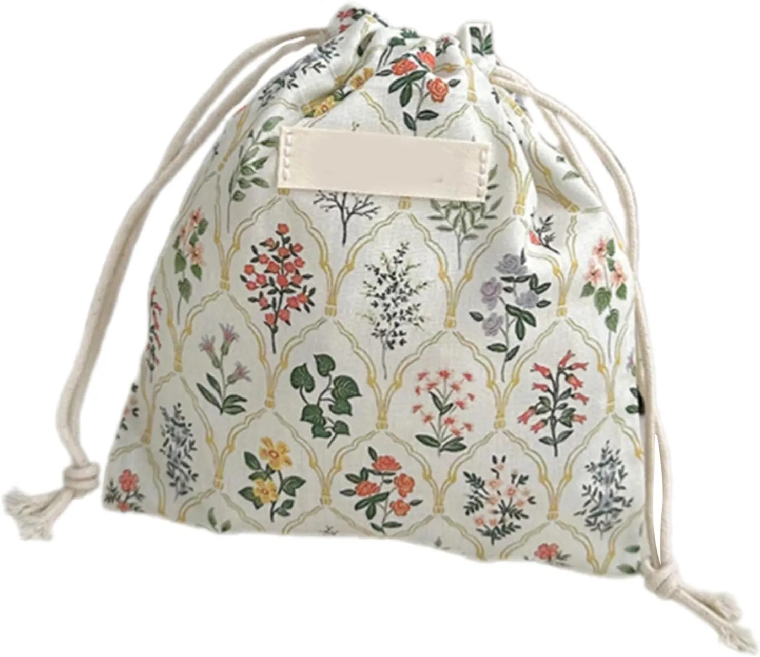 Cyni Japanese Small Flower Drawstring Cosmetic Bags Fashion Lipstick Toiletry Makeup Organized Key Earphone Storage Bags