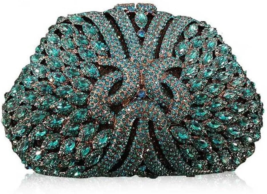 Diamond Clutch Purse Women Crystal Bags Evening Wedding Party Handbag Bridal Metal Crossbody bags