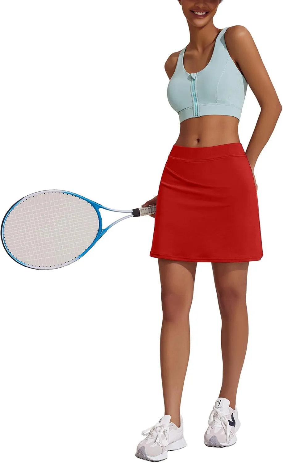Ekouaer Golf Skorts for Woman High Waisted Active Skort Lightweight Tennis Skirt with 2 Pockets Workout Pickleball Sports