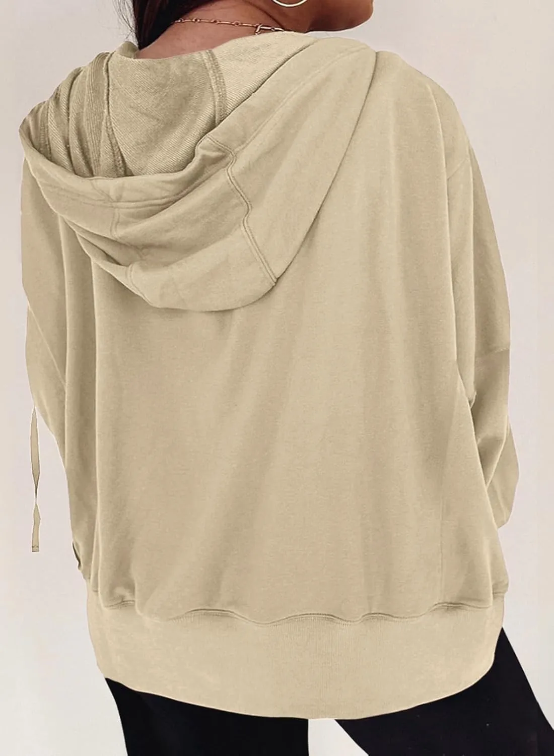 Eytino Women Plus Size Sweatshirts Long Sleeve Zip Up Oversized Casual Hoodies Jackets 2024 Fashion Fall Outfits(1X-5X)