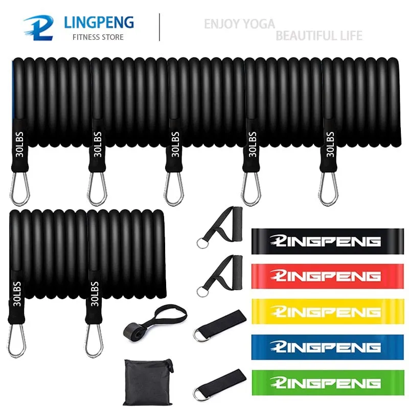 Fitness Resistance Pull Rope Rubber Band Yoga Elastic Belt