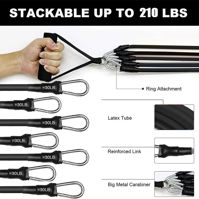 Fitness Resistance Pull Rope Rubber Band Yoga Elastic Belt