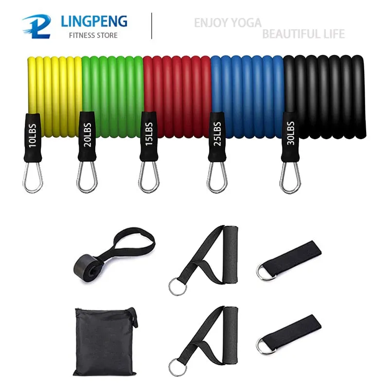 Fitness Resistance Pull Rope Rubber Band Yoga Elastic Belt