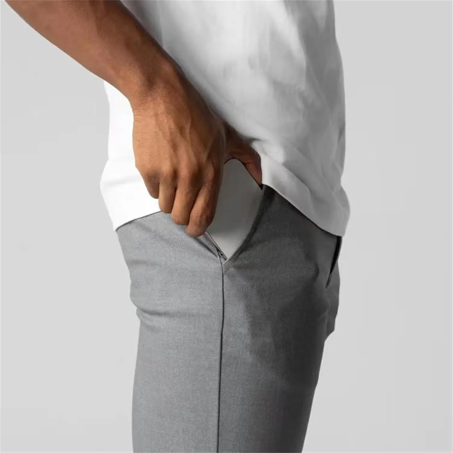 Foueo Active Chinos, Bizgent Pants, Active Chinos Men, Mens Slim Fit Chino Stretch Skinny Tapered Dress Pants