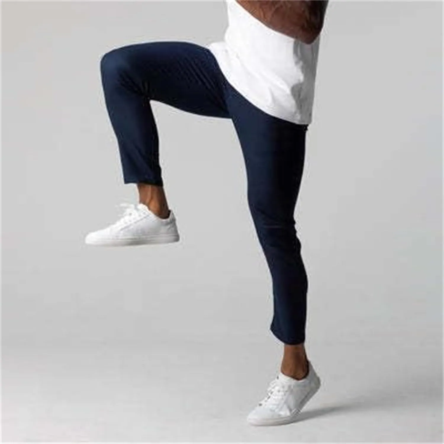 Foueo Active Chinos, Bizgent Pants, Active Chinos Men, Mens Slim Fit Chino Stretch Skinny Tapered Dress Pants