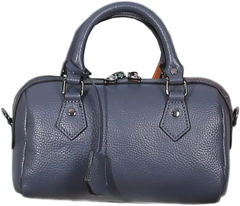 Genuine Leather Boston Bag Women's Unique Shoulder Bags Hobo Handbags Purse Laptop Work Bags