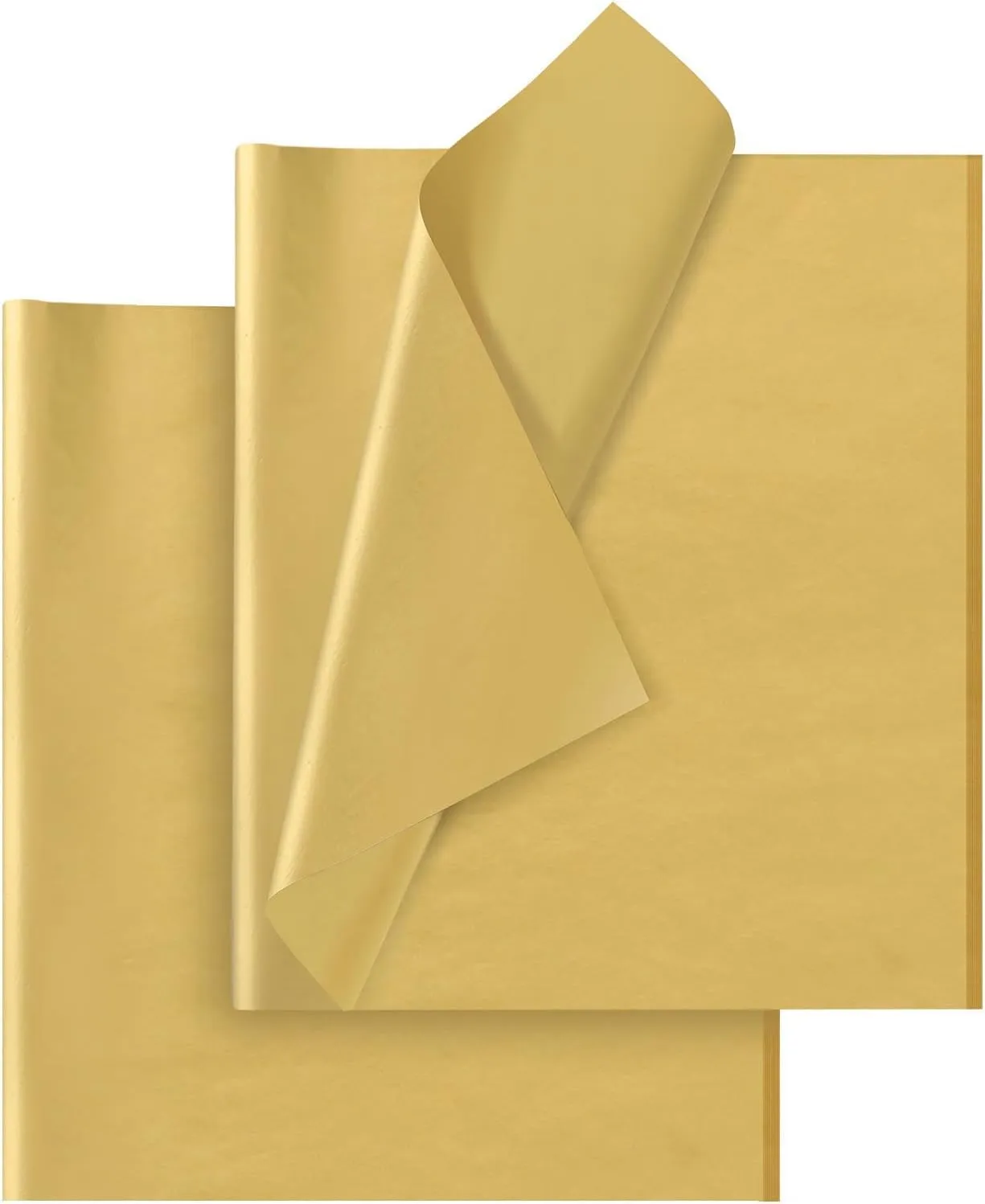 Gold Tissue Paper for Gift Bags - 30 Sheets of Gold Wrapping Tissue Paper Bulk Packaging Paper for Weddings Birthday DIY Project Christmas Gift Wrapping Crafts Decor (14 x 20 Inch)