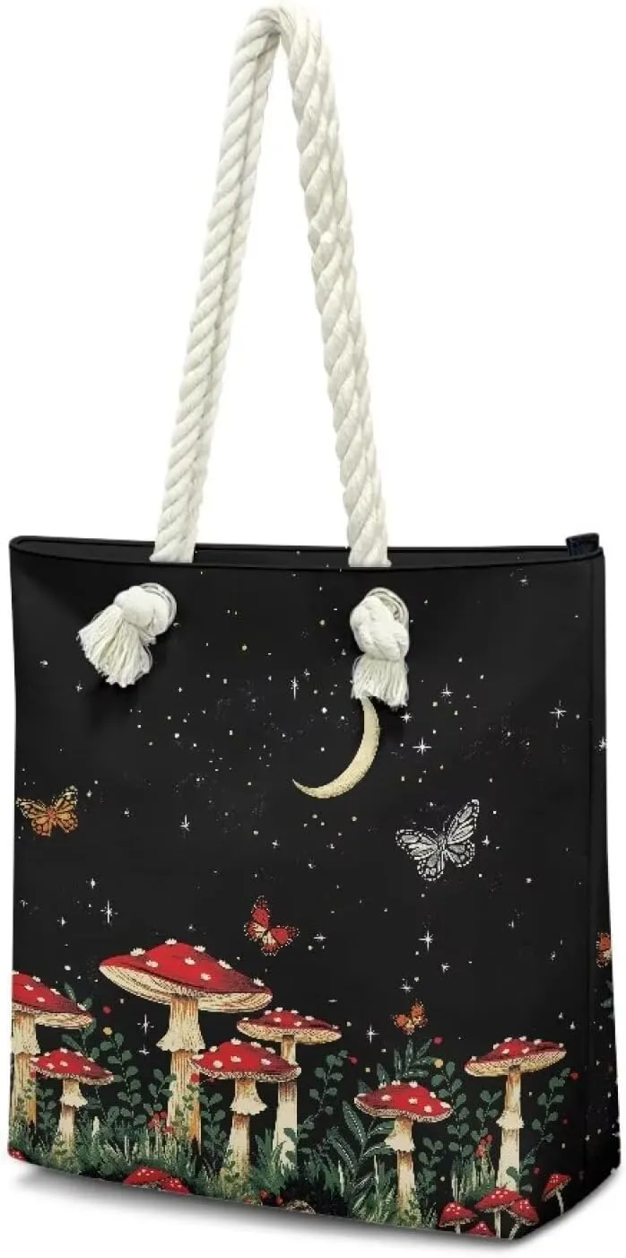 Grocery Bags Reusable Shopping Bags Top Handle Handbags Satchel Tote for Women Ladies Purse Storage Organizer
