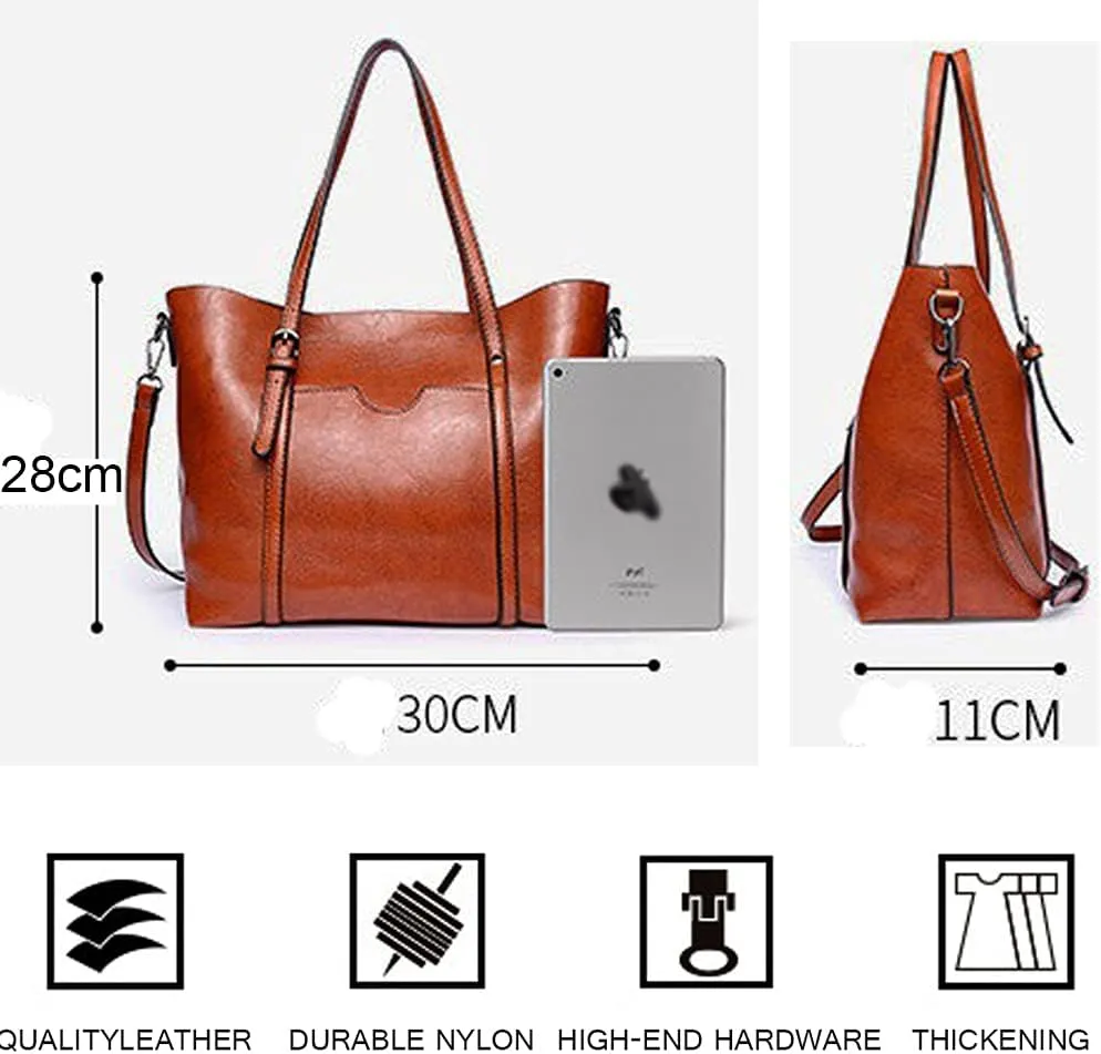 Handbags for Ladies Large Tote Shoulder Bag Cross-body Bag Women Bags for Work Shopping Bags