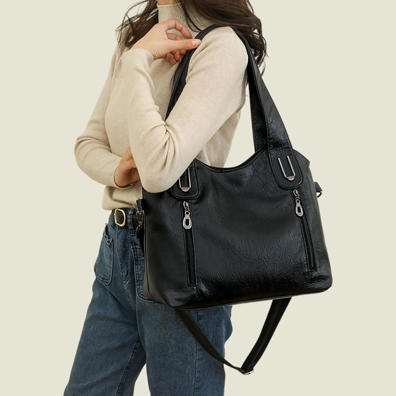 Handbags for Women Crossbody Shoulder Work Bags Large Purses Hobo Bags for Women Leather Tote Bag