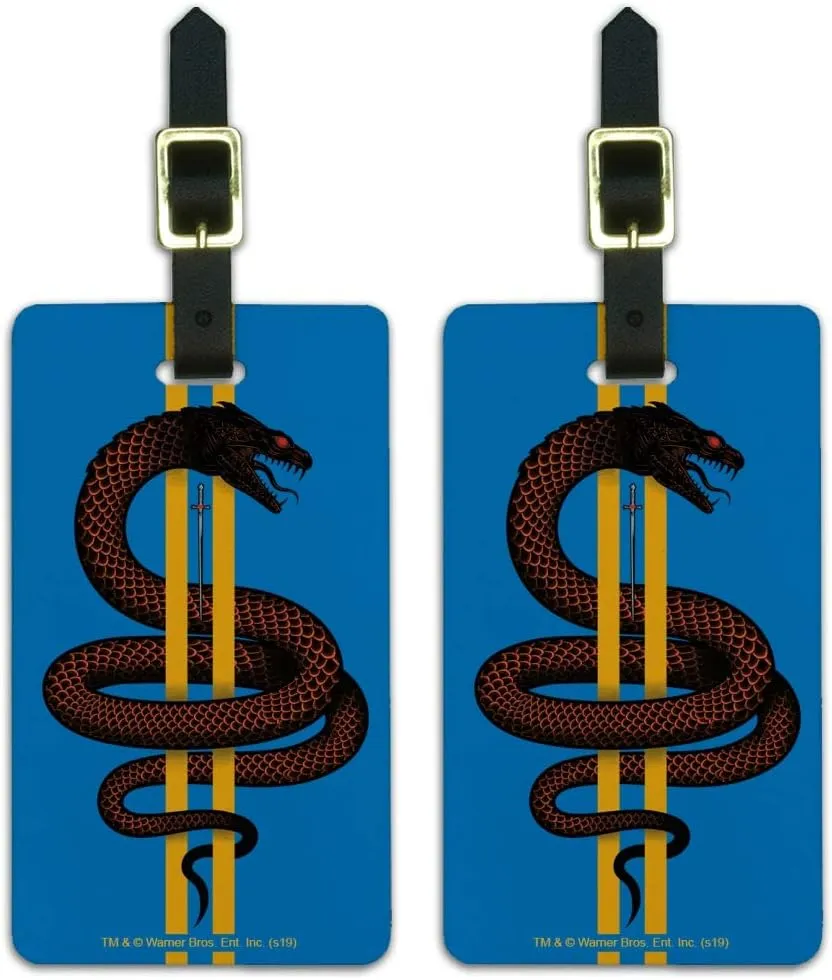 Harry Potter Basilisk Luggage ID Tags Suitcase Carry-On Cards - Set of 2