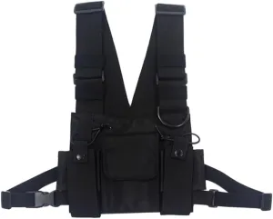 Homoyoyo Adjustable Shoulder Strap Chest Rig Bag Utility Chest Pack for Men Fashion Vest Bag