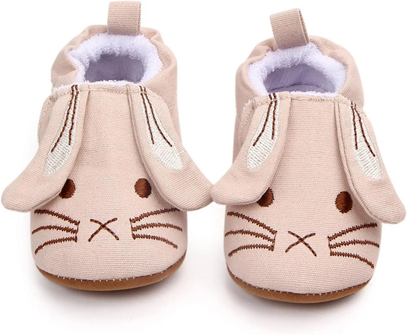 Infant Toddler Shoes Soft Sole Toddler Shoes 3D Little Ear Cartoon Embroidery Princess Shoes Boy Slides
