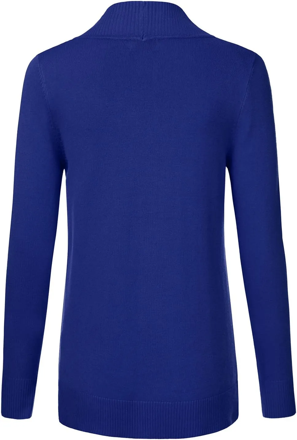 JJ Perfection Casual Open Front Knit Cardigan Long Sleeve with Side Pockets Basic Sweater Jackets for Womens with Plus Size