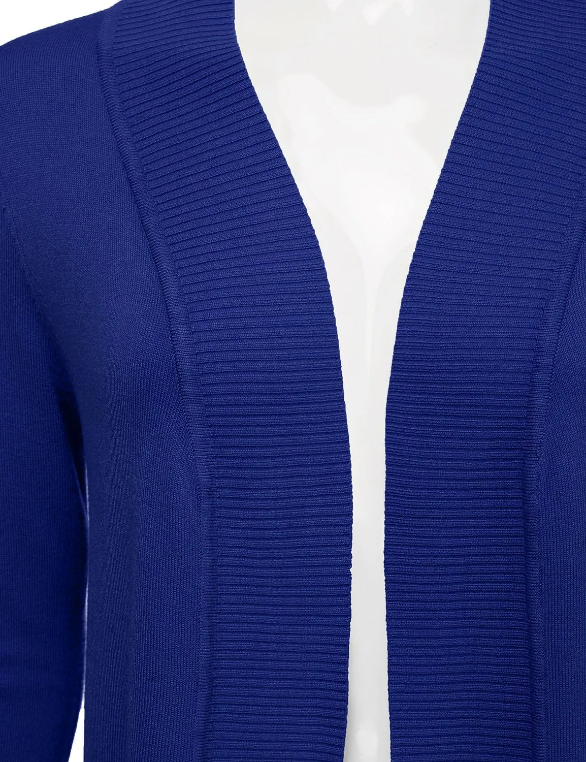 JJ Perfection Casual Open Front Knit Cardigan Long Sleeve with Side Pockets Basic Sweater Jackets for Womens with Plus Size