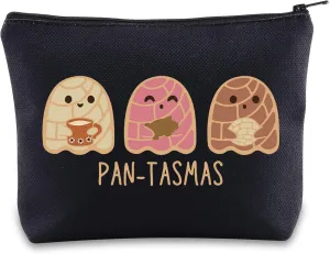 JNIAP Pantasmas Ghost Makeup Bag Ghost Conchas Gifts Spooky Conchas Gift Mexican Ghost Zipper Bag (pan-tasmas mb)