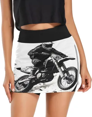 Joisal Paris Romantic Pattern Athletic Skorts for Women with Pockets Lightweight Athletic Golf Skorts for Running Workout