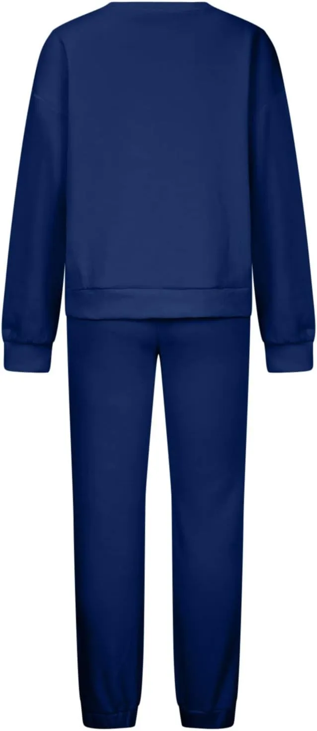 Lastesso Sweatsuits for Women Set 2 Piece Solid Loose Fit Tracksuit Soft Jogging Suits Casual Going Out Travel Clothes
