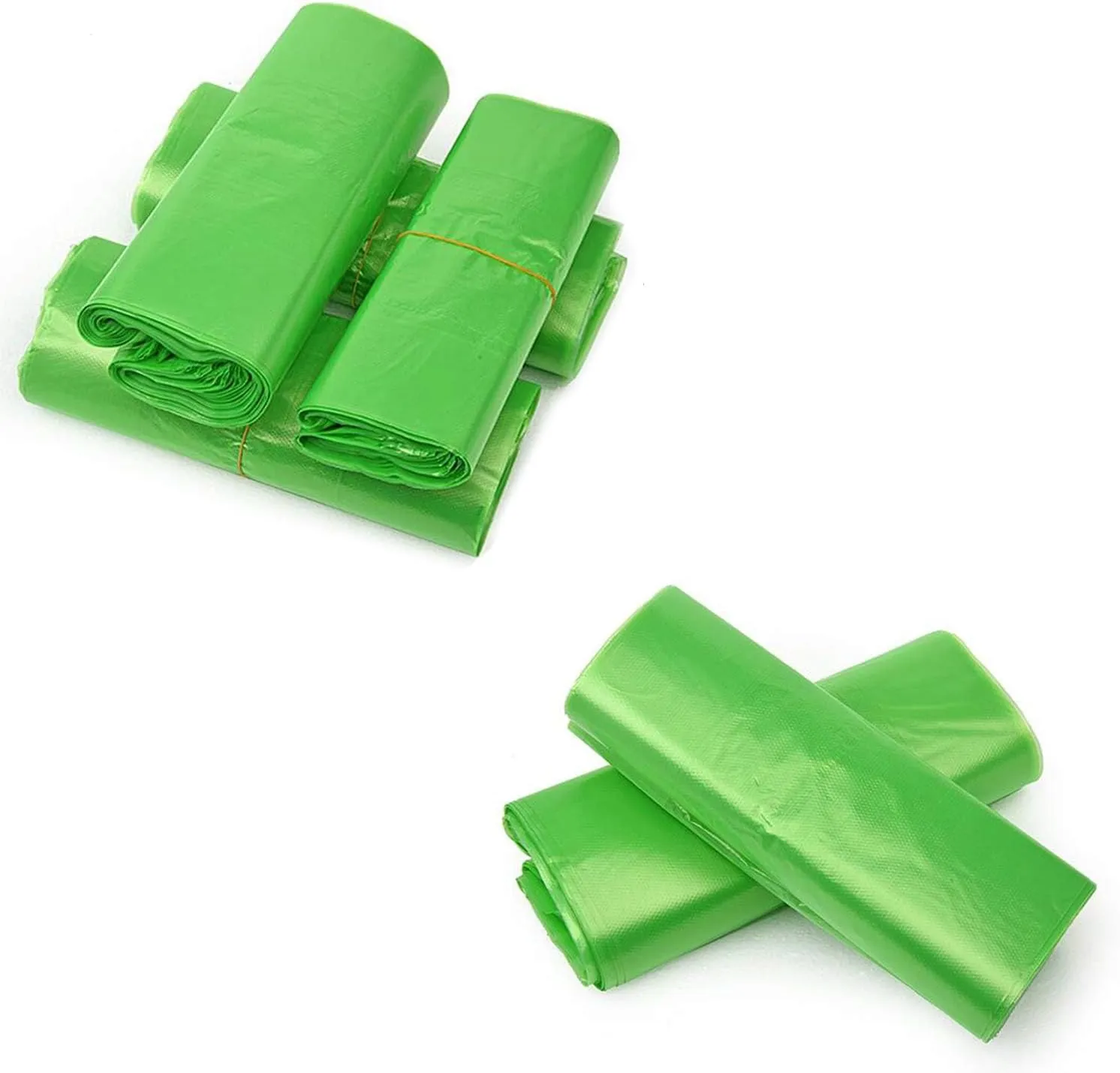 LazyMe T Shirt Bags, Plastic Bags with Handles for Grocery, Retail and St. Patrick's Day, Bolsas De Plastico Para Negocio, 12x20 Inch (Green, 50pcs)