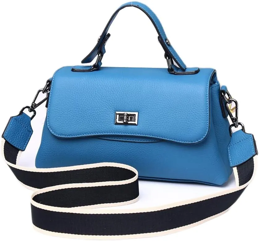 Lock Leather Square Bag Women's Unique Shoulder Bags Tote Bags Top Handle Satchel Handbags