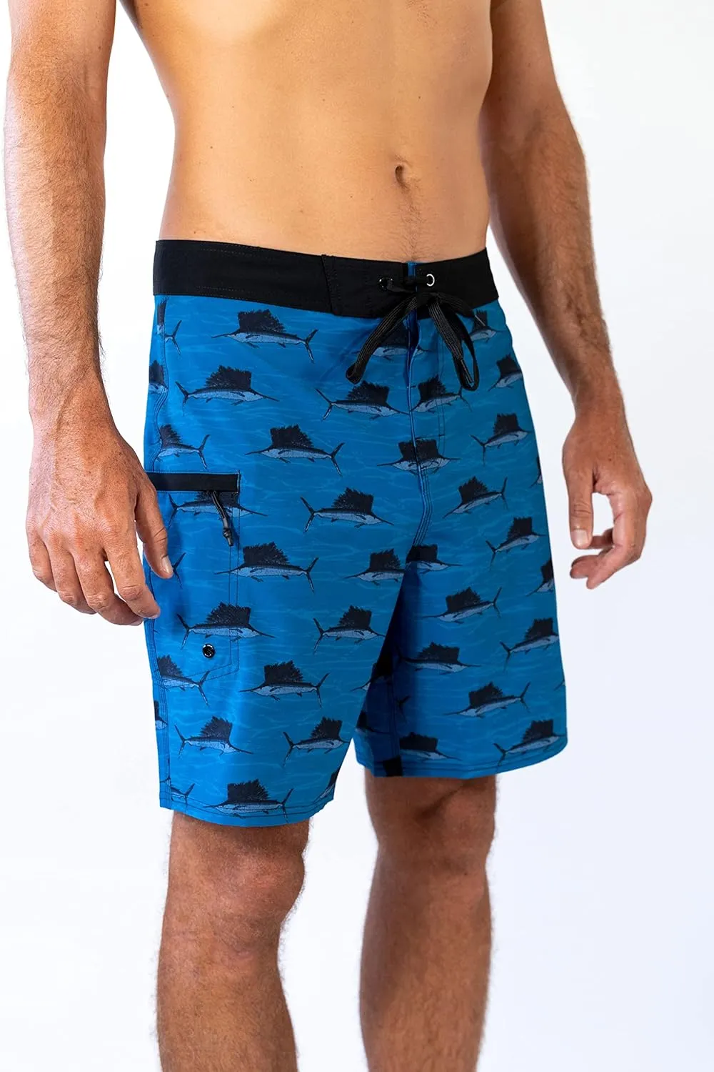 Maui Rippers Men's 18"-19" 4-Way Stretch Boardshorts Swim Trunks
