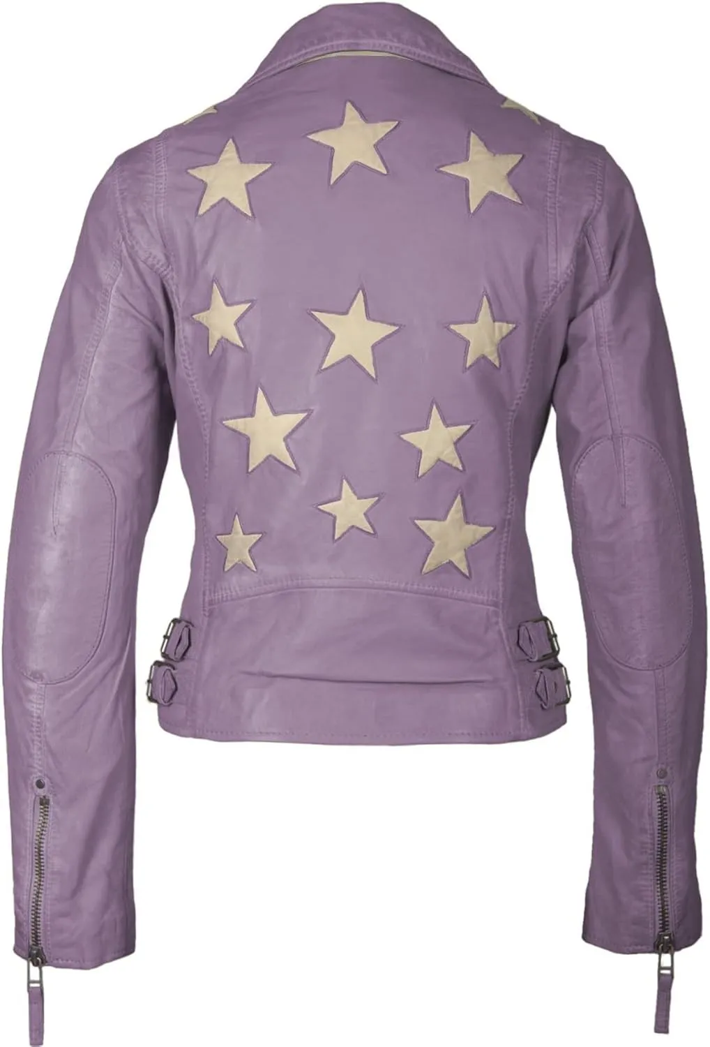 MAURITIUS Christy Star Detail Leather Jacket